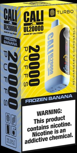 Cali UL 20,000 5%, Flavor: Frozen Banana