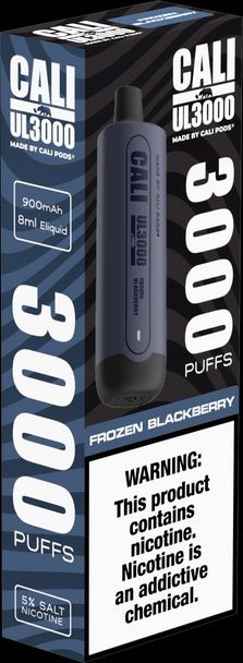 Cali UL 3000 5%, Flavor: Frozen Blackberry