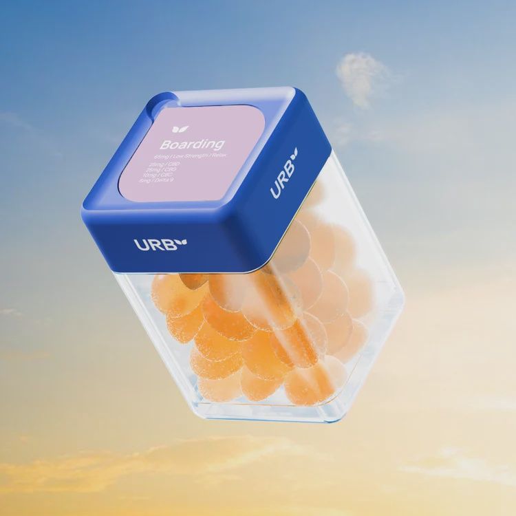 URB Boarding Skybites, Flavor: Peach Mango Watermelon (Indica)