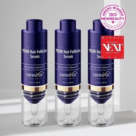 Free Defenage Silk Pillow with 150K HAIR FOLLICLE SERUM