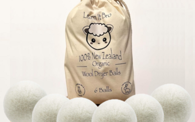 Wool Dryer Balls - 100% New Zealand Organic Wool - Chemical and Cruelty Free - Reusable &amp; Reduces Clothing Wrinkles (Pack of 6)