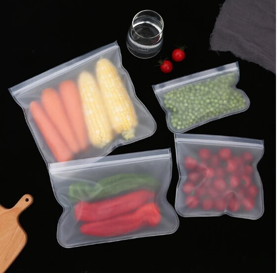 5 Pcs Silicone Food Bag