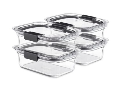 Latching Lids Glass Container