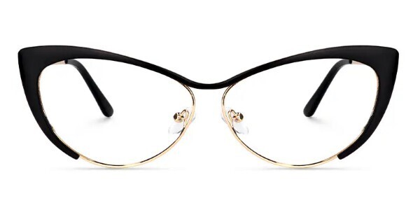 LaPosh cat eye designer glasses frame Black