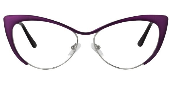 LaPosh cat eye designer glasses frame Purple