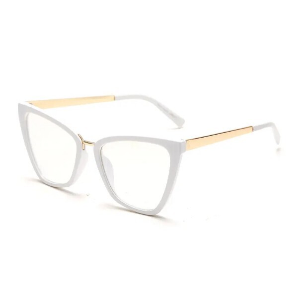 LaPosh cat eye designer glasses frame White