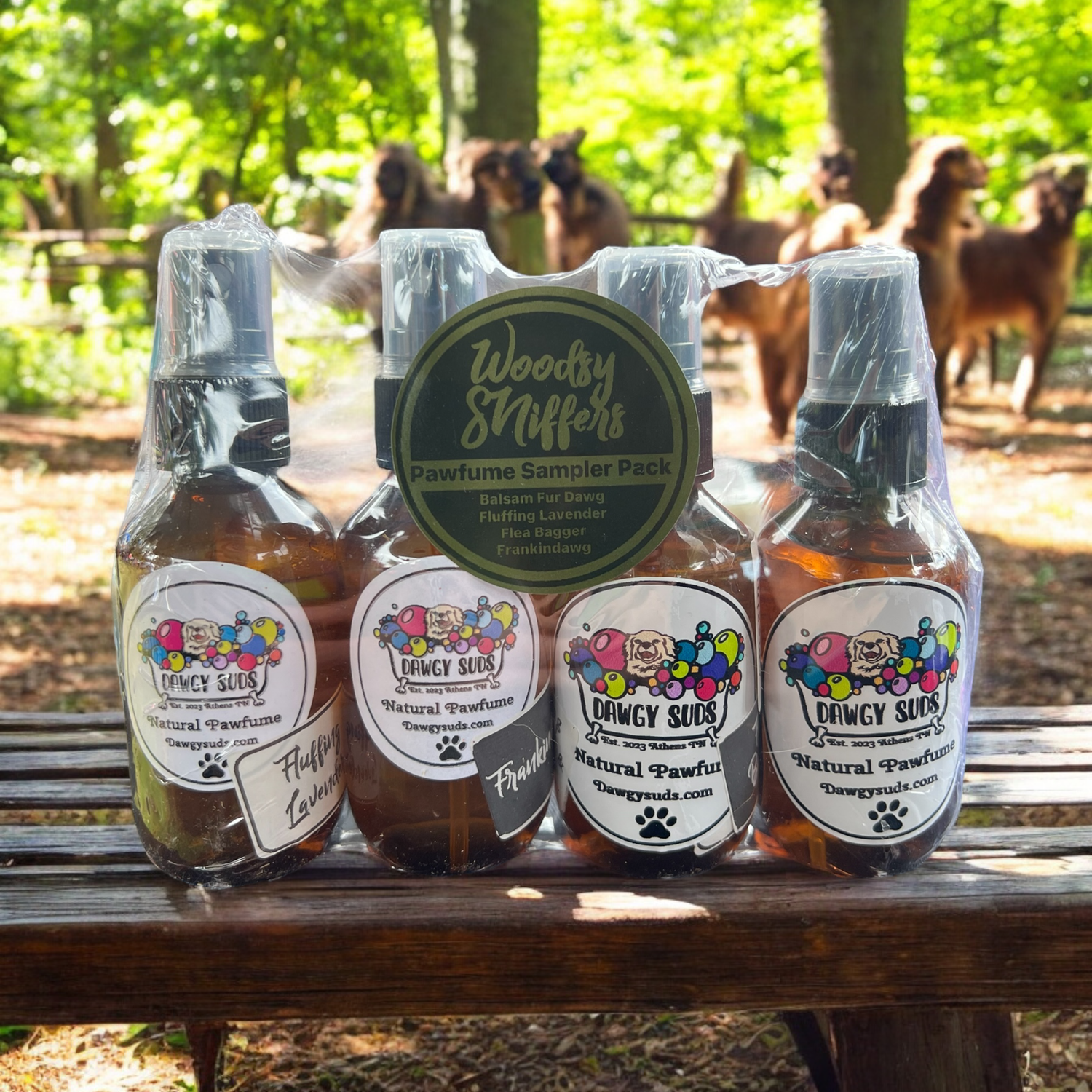 Woodsy Sniffer Pawfume Sampler pack