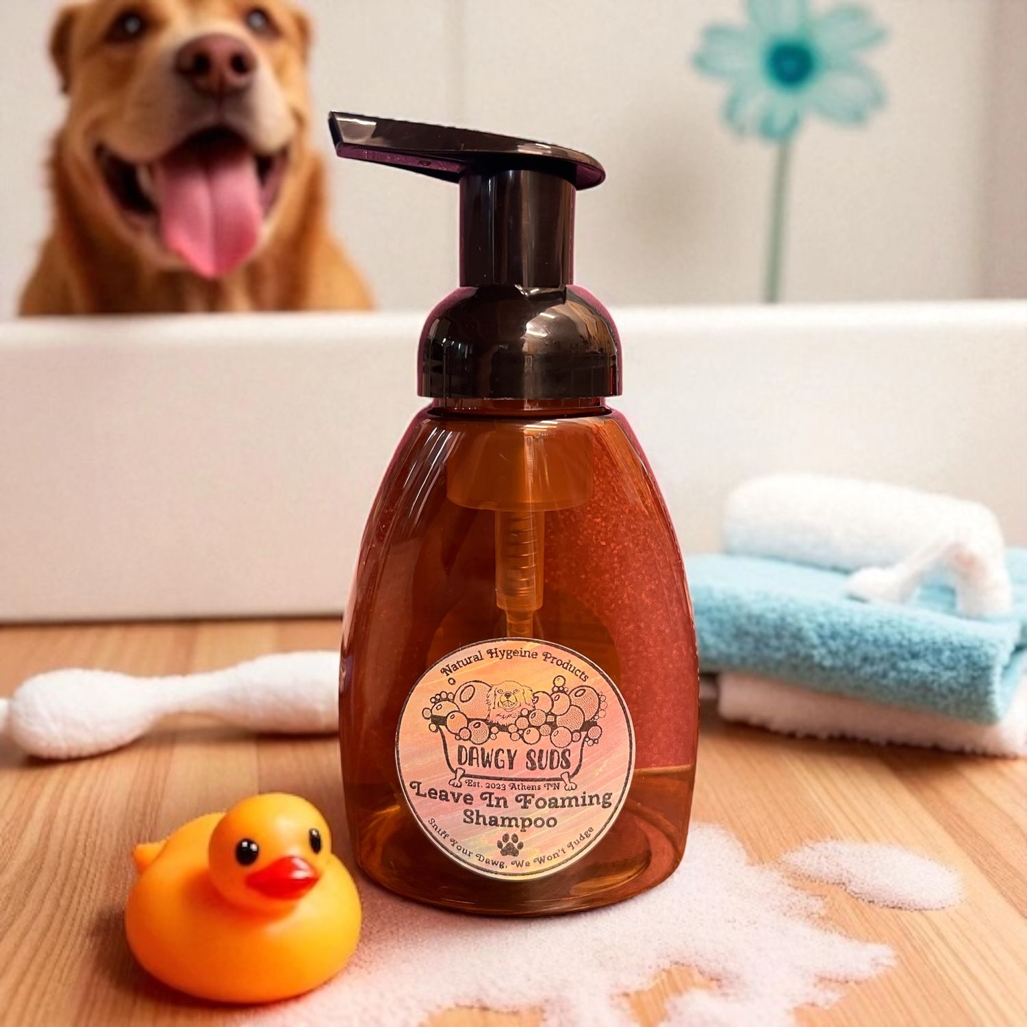 Natural Leave In Foaming Shampoo 8oz