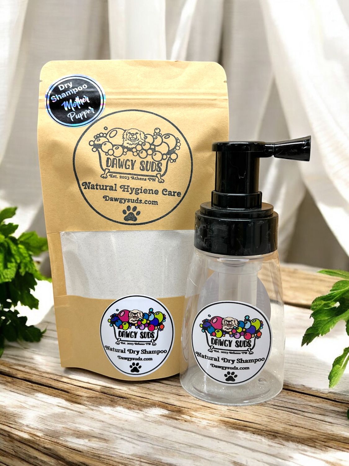 Natural Dry Shampoo Spray Pump Starter Pack