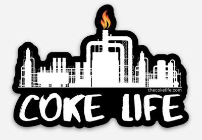 Coke Life Lunchbox Decal - Black