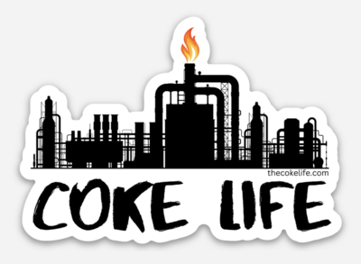 Coke Life Lunchbox Decal - White