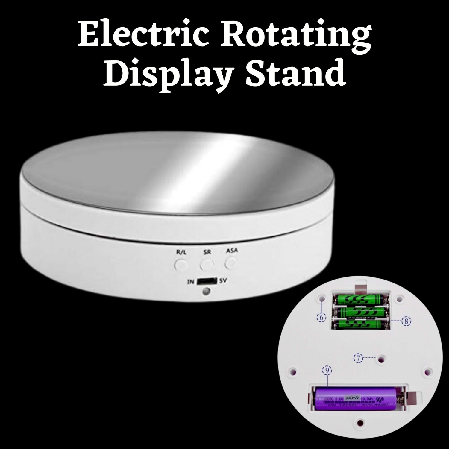 3 Speed Electric  Rotating Display