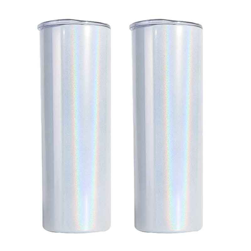 20oz Iridescent Glitter, Multi-colour Sublimation Blank Tumbler