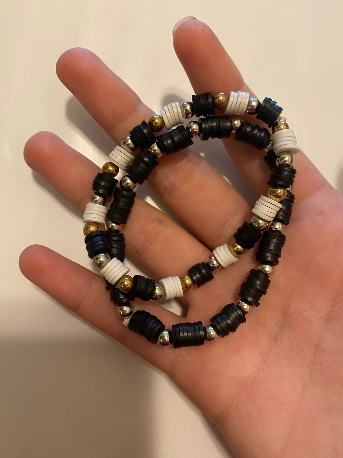 Milk and Cookies stretchy waterproof bracelets pack of 2