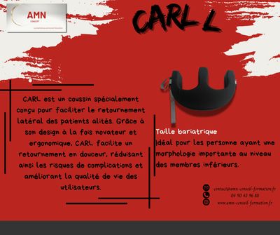 CARL, L — Coussin d'Aide au Retournement Latéral (bariatrique)