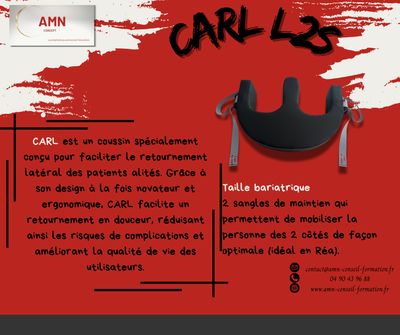 CARL, L 2S — Coussin d'Aide au Retournement Latéral (bariatrique 2 sangles)