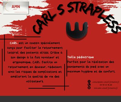 CARL, M STRAPLESS — Coussin d'Aide au Retournement Latéral (standard pas de sangle)