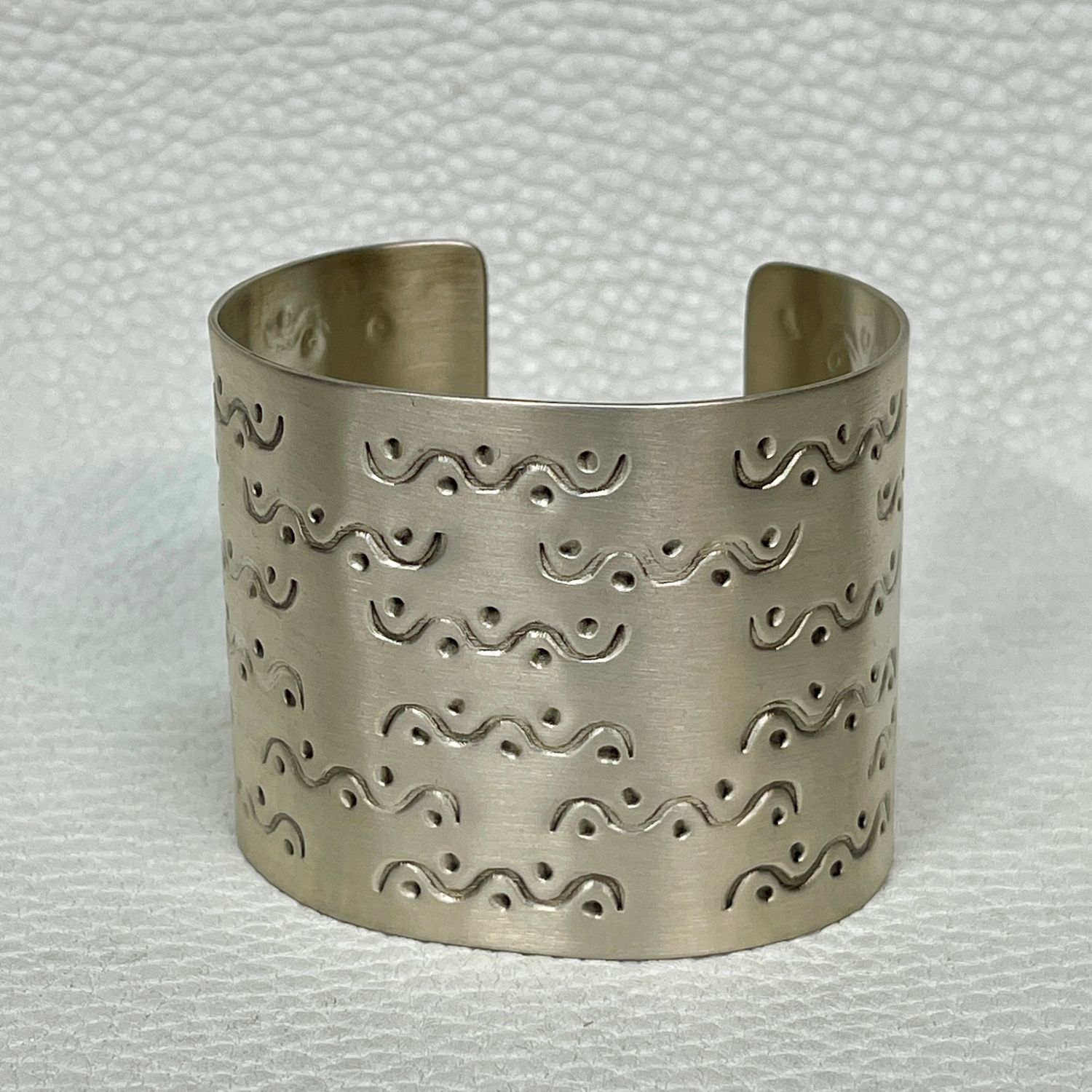 Hand-Stamped Sterling Silver Cuff