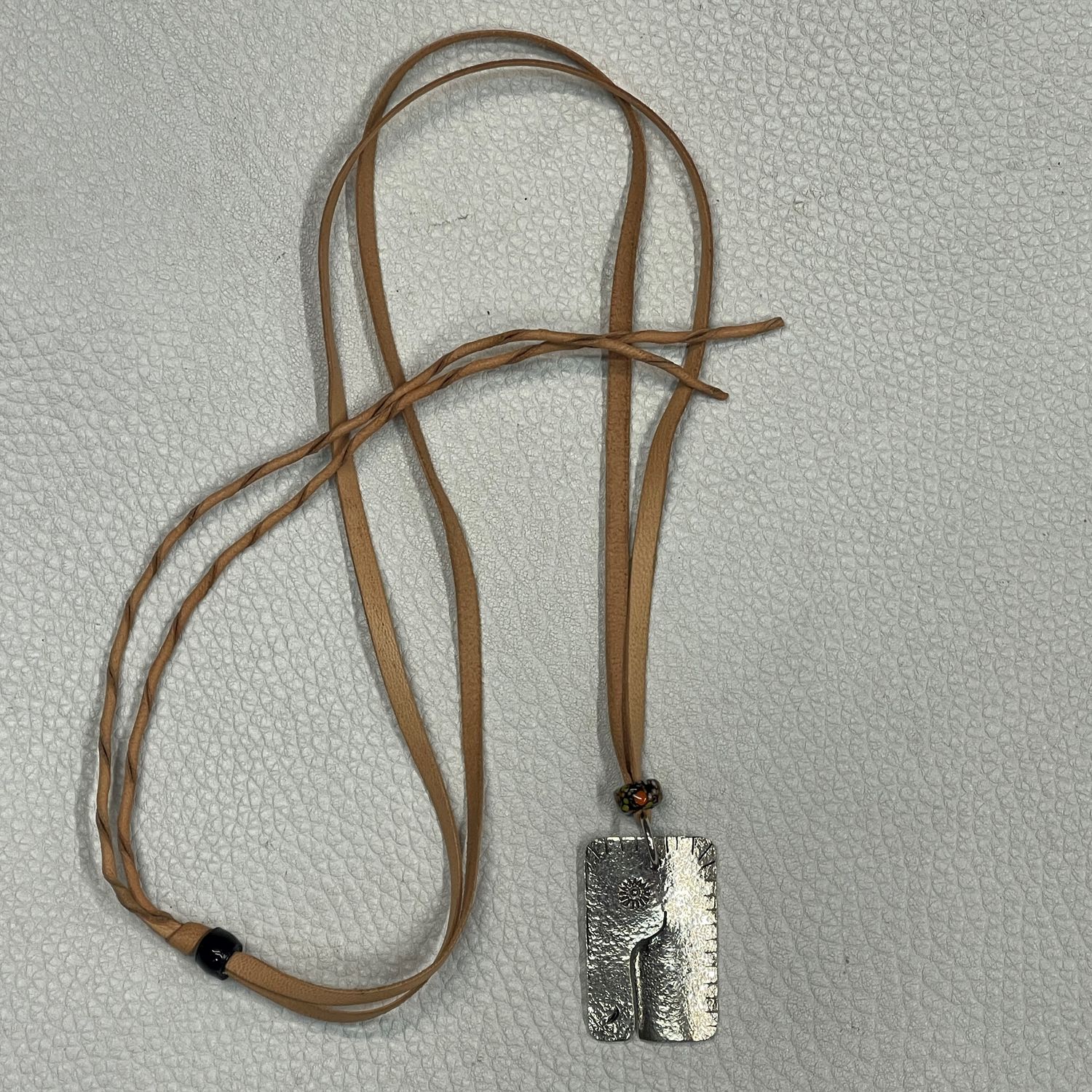 Hand-Stamped Horse Necklace