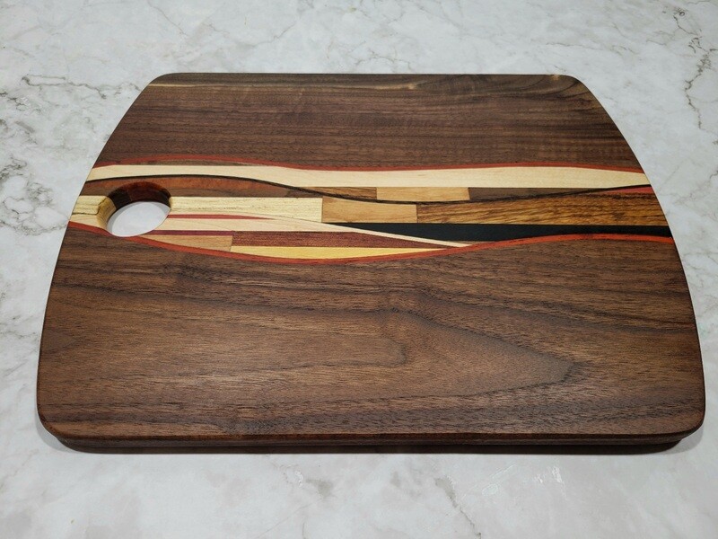 Board No. 1791 - Wooden Wave (Walnut)