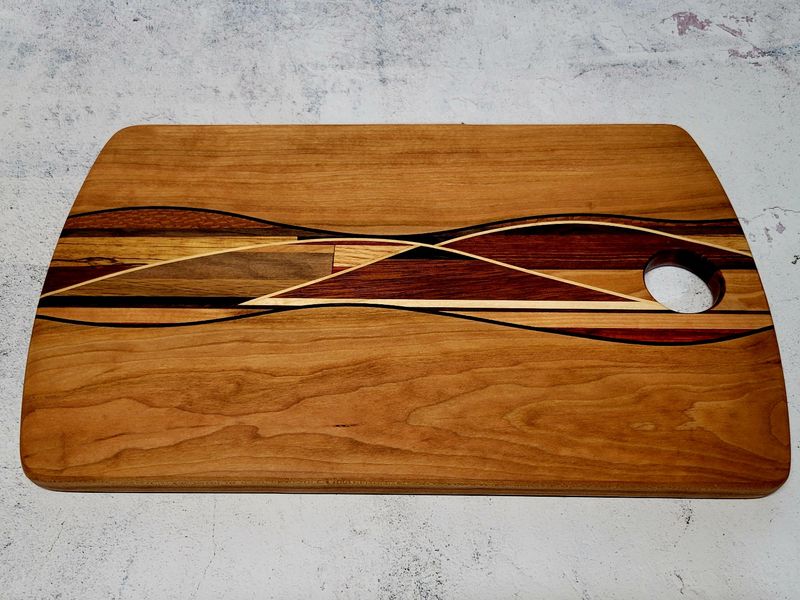 Board No. 1876 - Wooden Wave (Cherry)