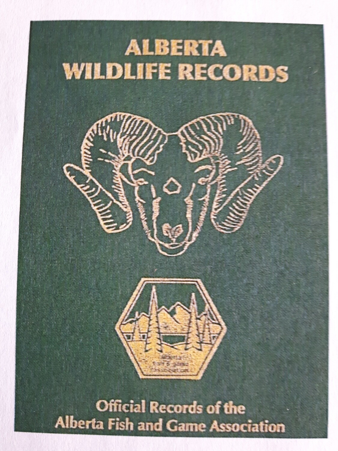 PRE-SALE: Alberta Wildlife Records Book