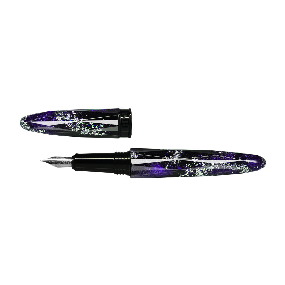 BENU Briolette Collection Milky Way Purple Fountain Pen 