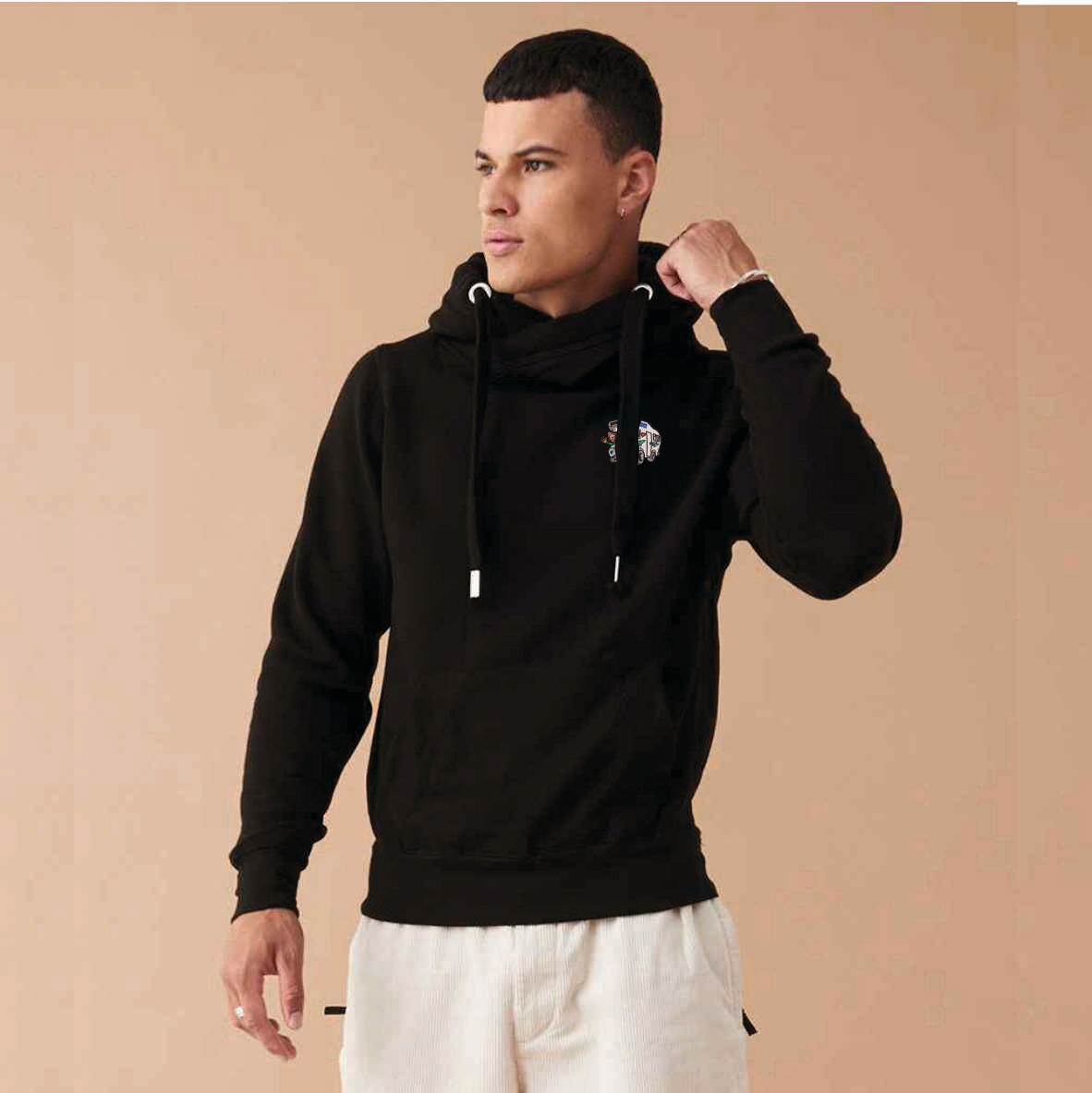Luxury Cross Neck Hoodie