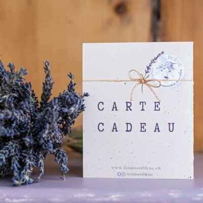 Carte cadeau version papier