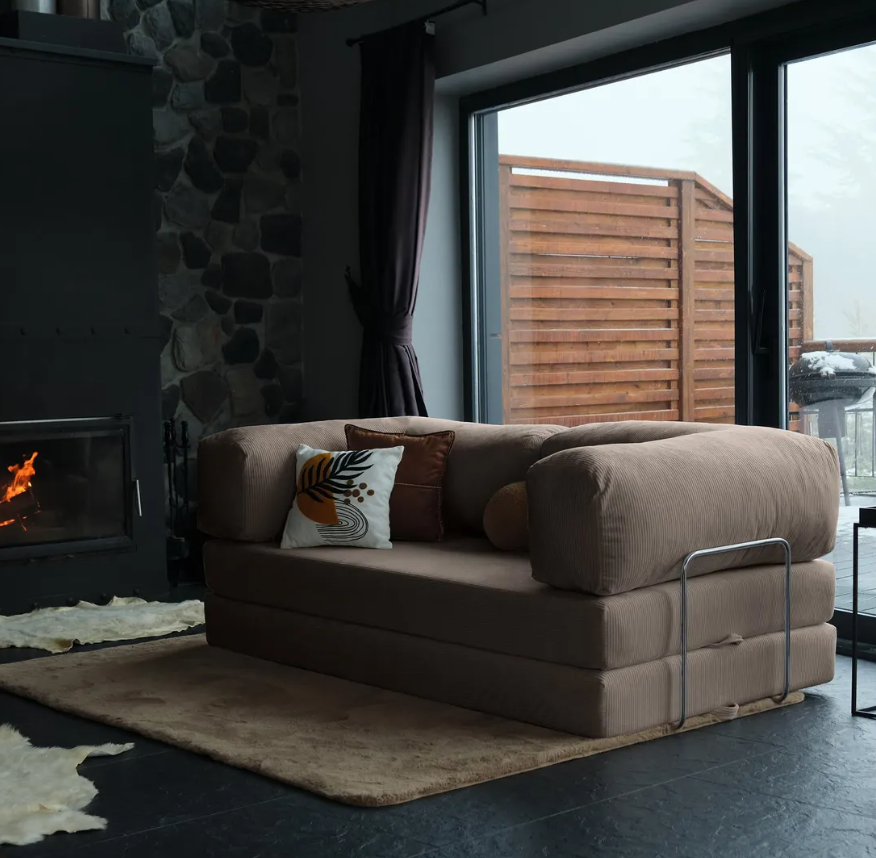 Corduroy Fabric Convertible Sleeper Sofa Corduroy Fabric Convertible Sleeper Sofa