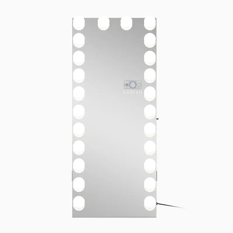 VANITII Marilyn Hollywood Vanity Mirror - Full Length Wall Mountable Vanity Mirror with 24 Dimmable LED Bulbs