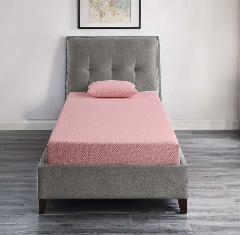 7" Mattress and Pillow Set, Gel-Infused Memory Foam, Firm