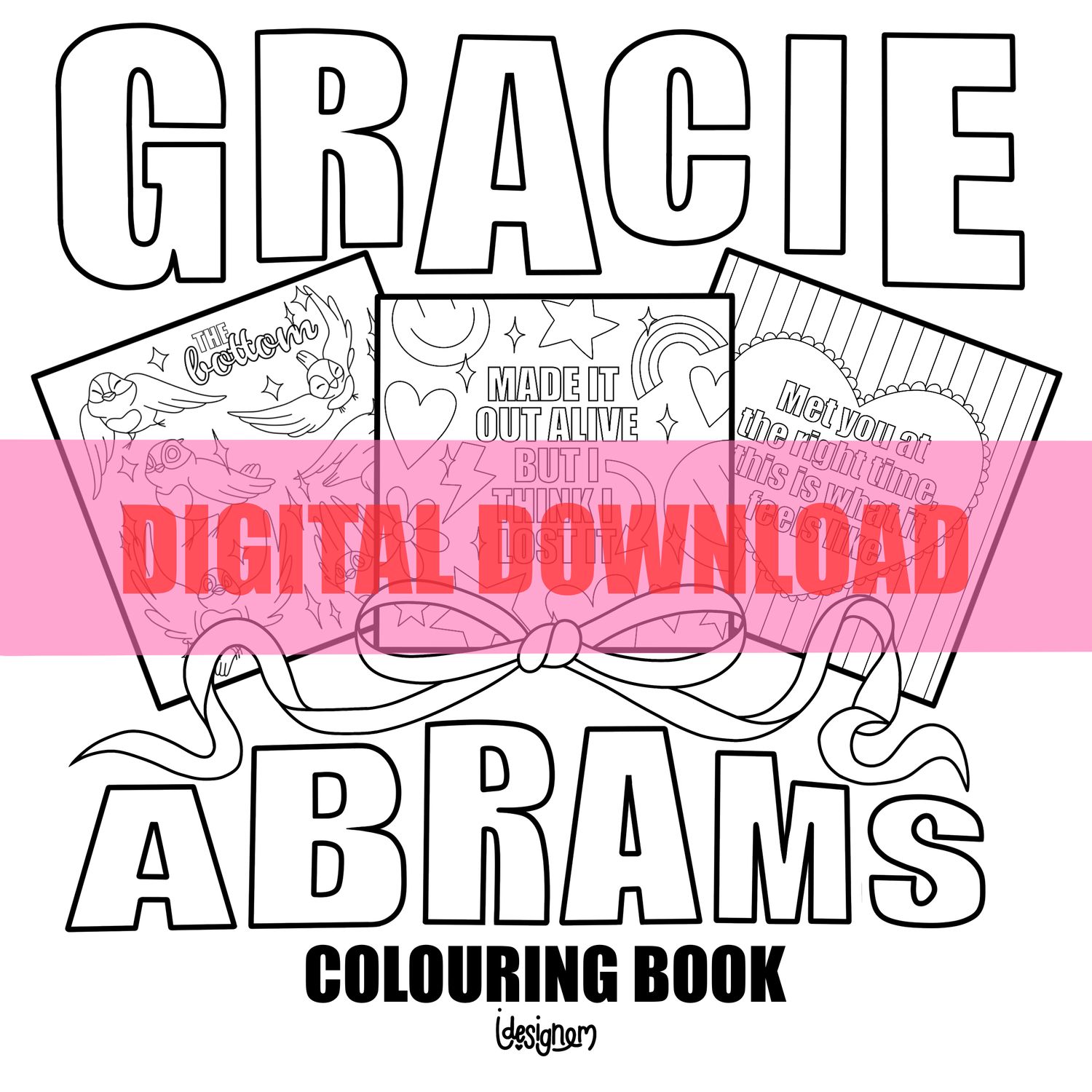 Gracie Abrams Colouring Book digital download (EU, IRL and USA only)