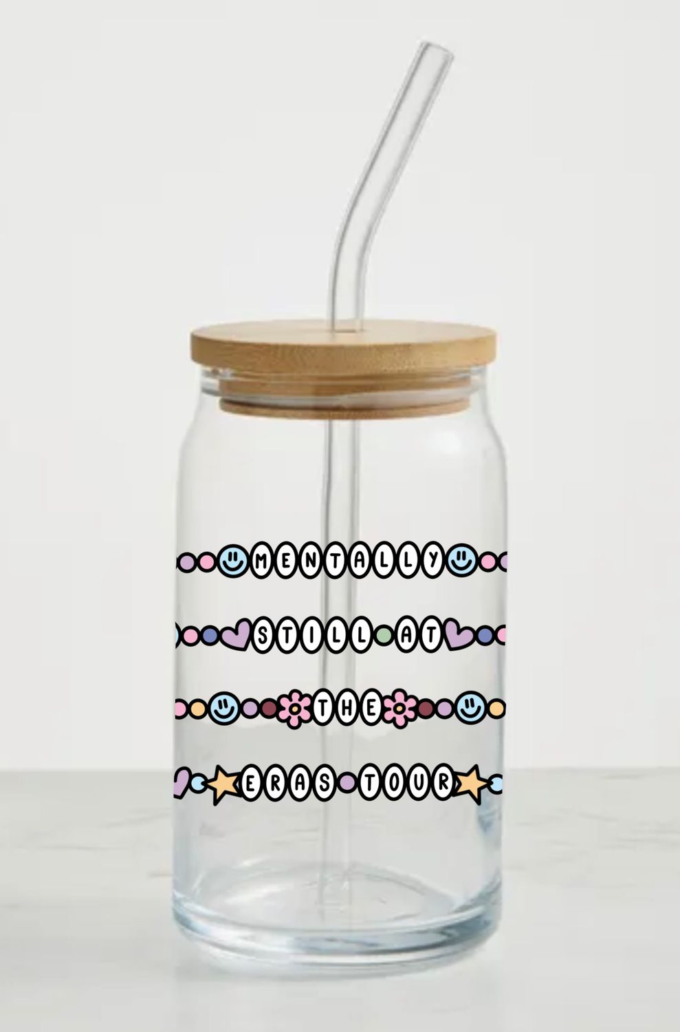 Mentally still at the eras tour Glass can (20oz)