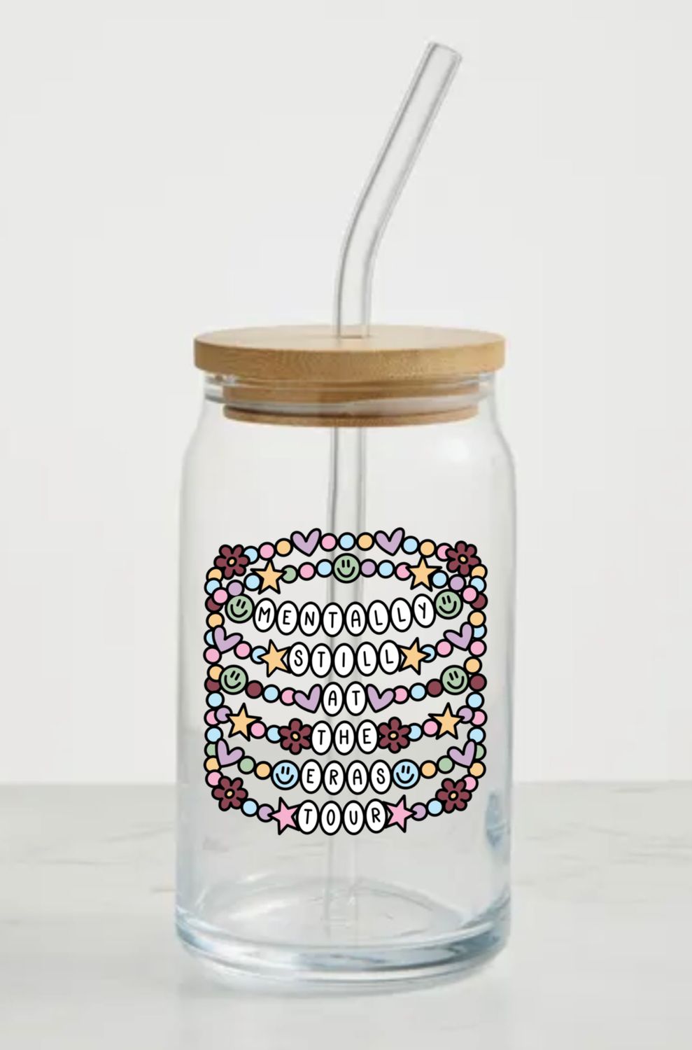Mentally still at the eras tour Glass can (20oz)