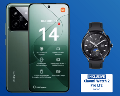 Xiaomi 14 | 5G inkl. Watch 2 Pro LTE