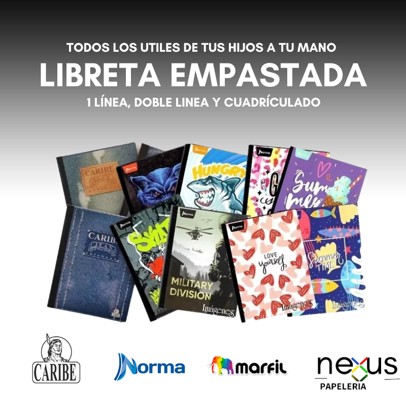 LIBRETAS EMPASTADAS