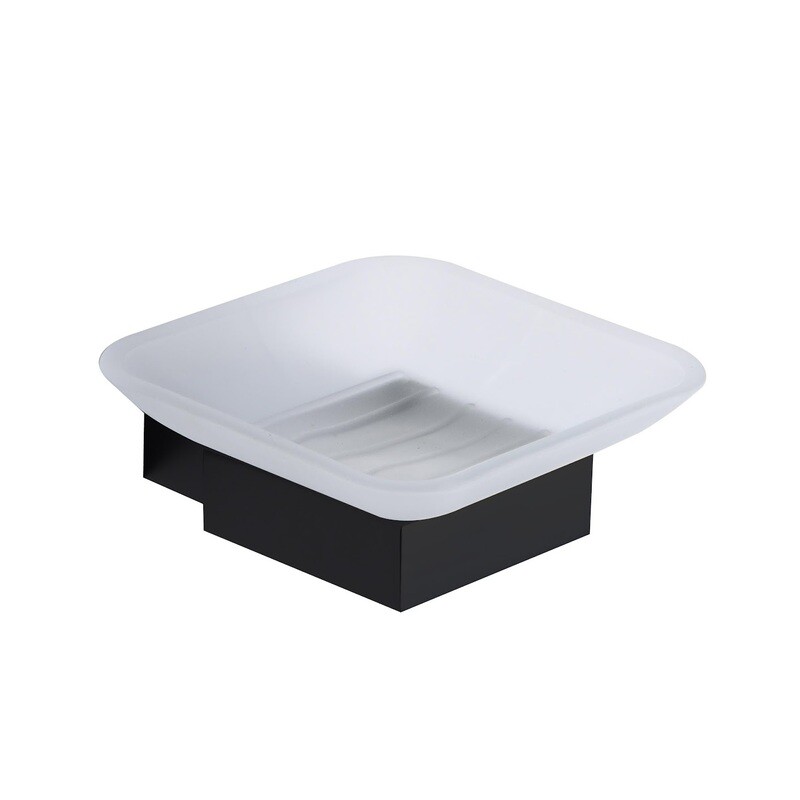 Skye Soap Dish Holder Matt Black Skye Soap Dish Holder Matt Black