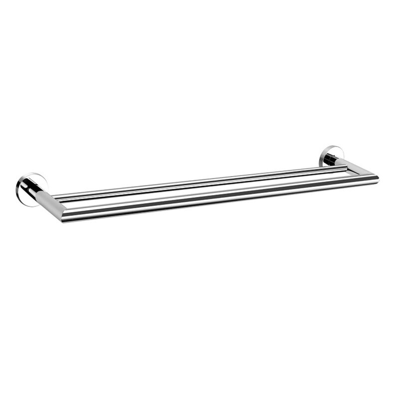 Hudson Double Towel Bar Chrome