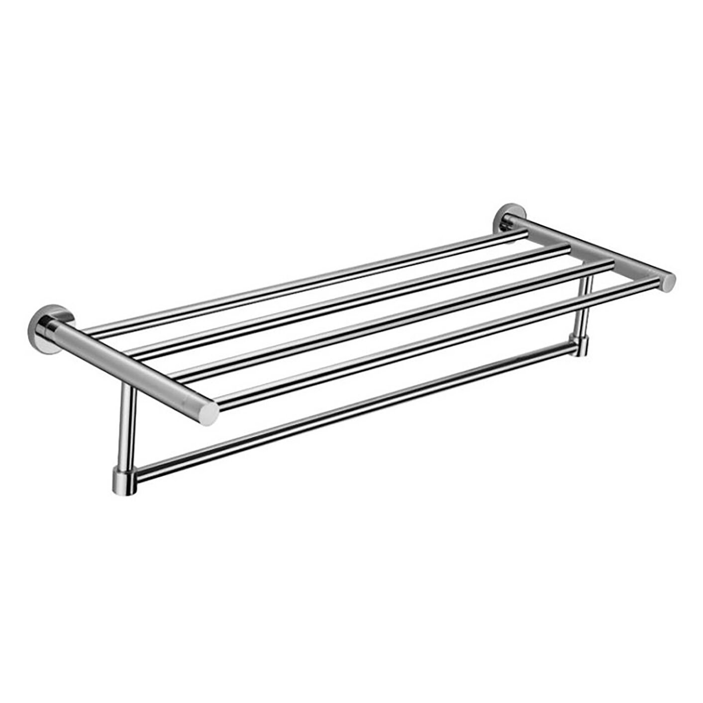 Hudson Bath Towel Shelf Chrome