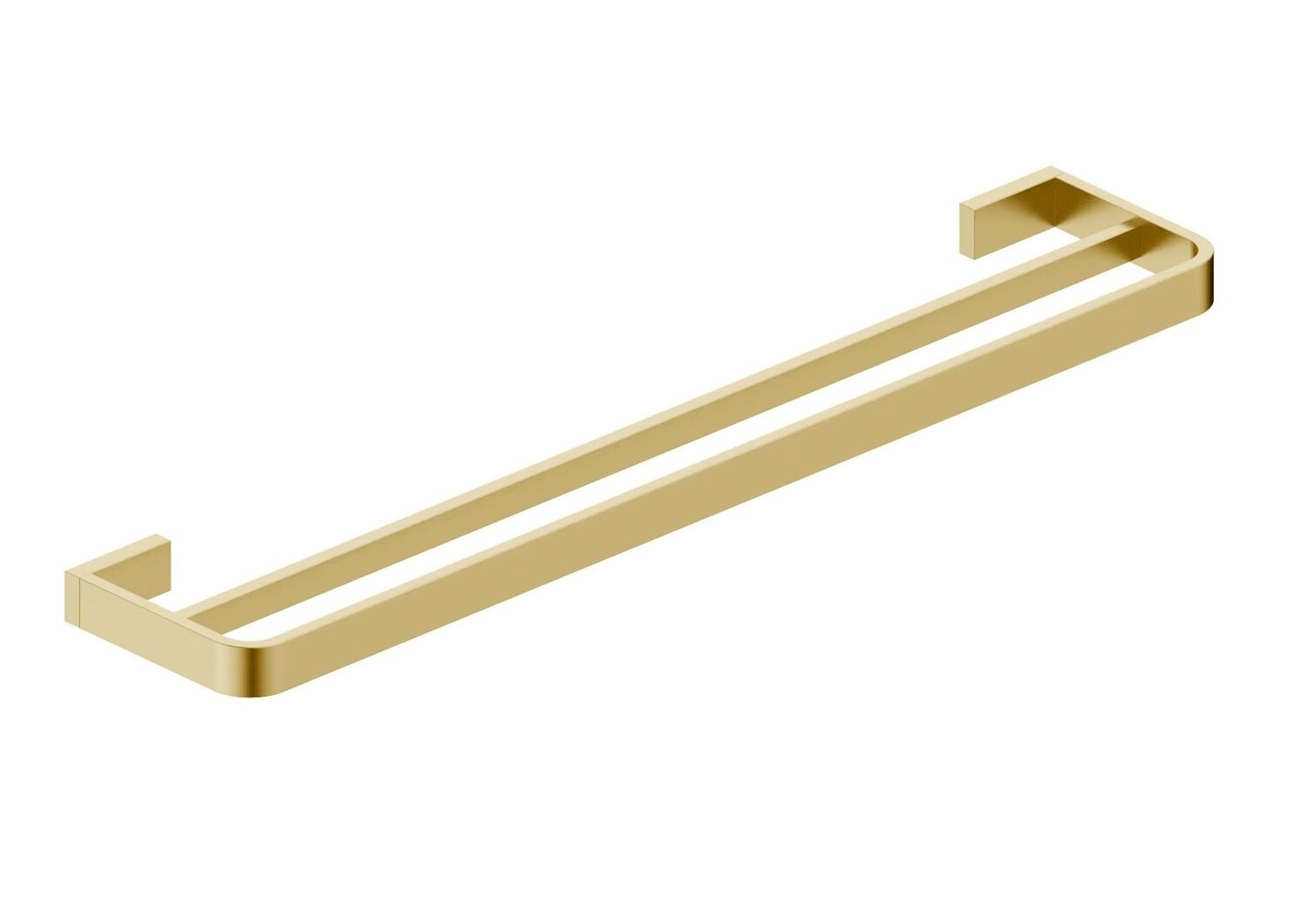 Roxie Double Towel Rail Brushed Brass