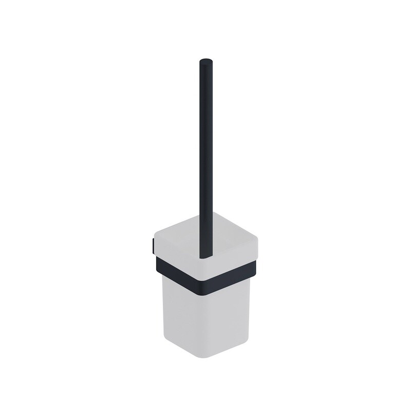 Skye Toilet Brush Set Matt Black Skye Toilet Brush Set Matt Black