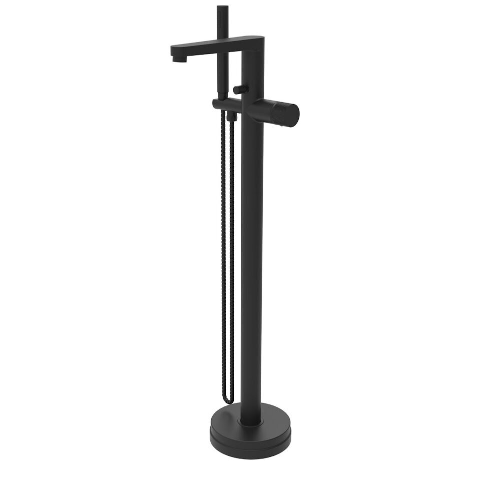 Amani Black Freestanding Bath Shower Mixer