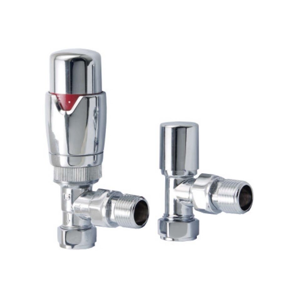 Designer Twin Pack TRV, Chrome Angled