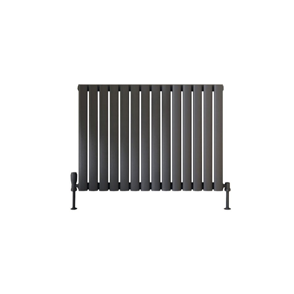 Blossom Horizontal Single Anthracite Designer Radiator 826 x 600