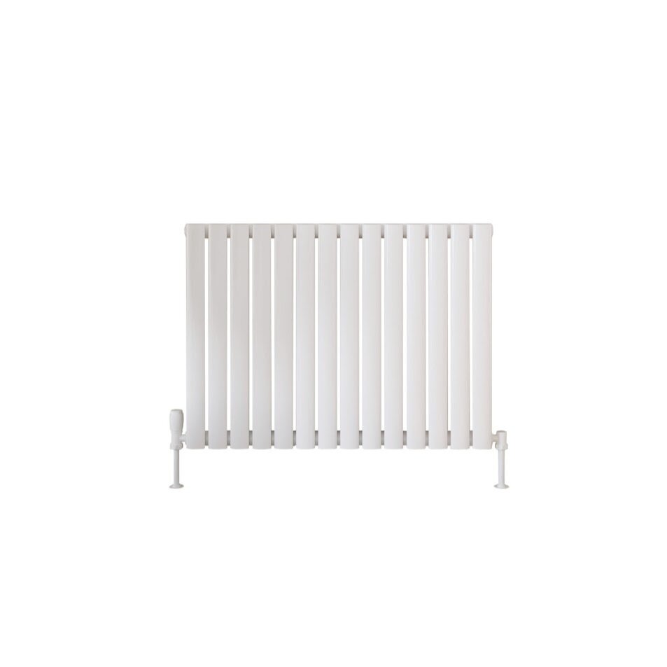 Blossom Horizontal Single White Designer Radiator 826 x 600