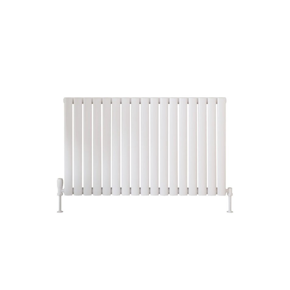 Blossom Horizontal Single White Designer Radiator 944 x 600