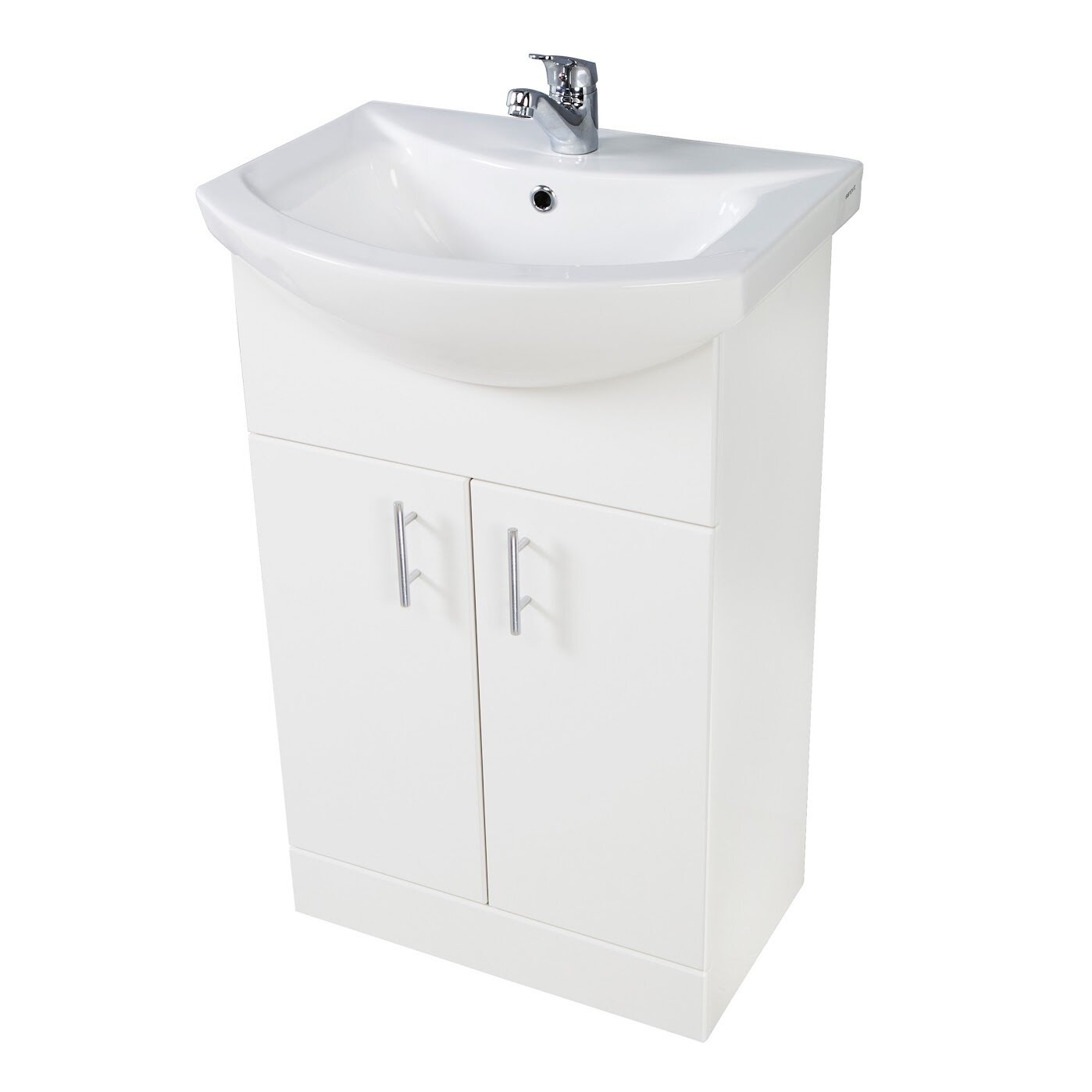 Nayara 550 Floor Cabinet Polar White (incl basin)