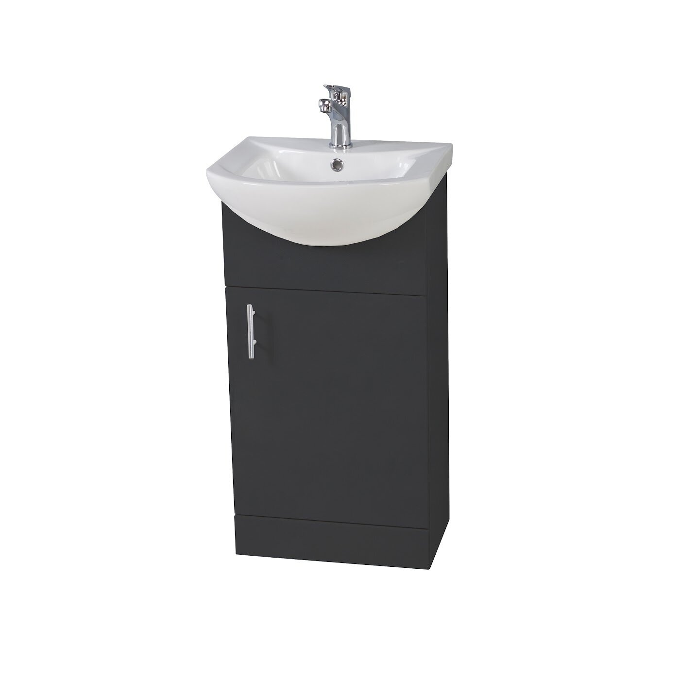 Nayara 450 Floor Cabinet Gloss Anthracite (incl basin)