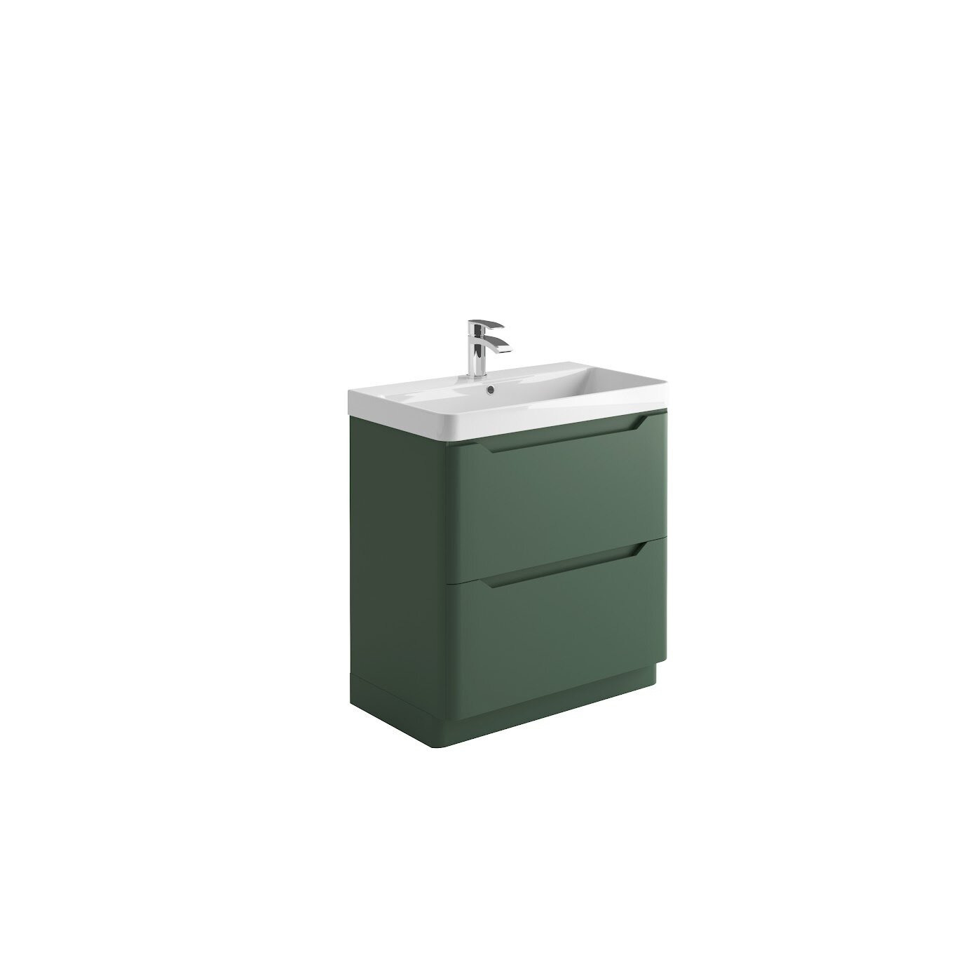 Medora 800 Floor Cabinet Matt Sage Green (incl basin)